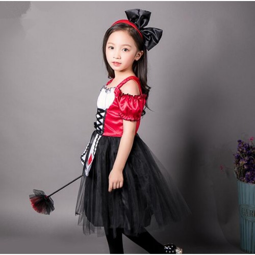 Halloween Christmas party cosplay dress for girls kids children stage performance masquerade photography dresses